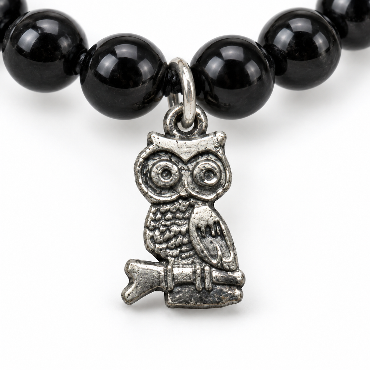 Zinc Owl Charm