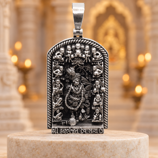 925 Silver Sarangpur Hanuman Murti Pendant – 31 g (Strength & Protection)
