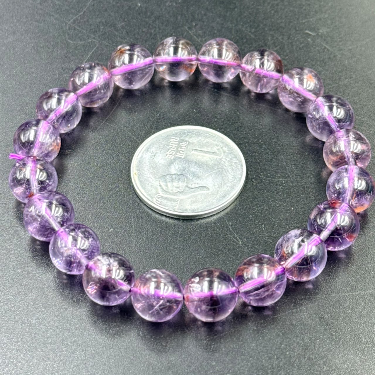 Bolivian Amethyst Bracelet (Peace and Spiritual Clarity)