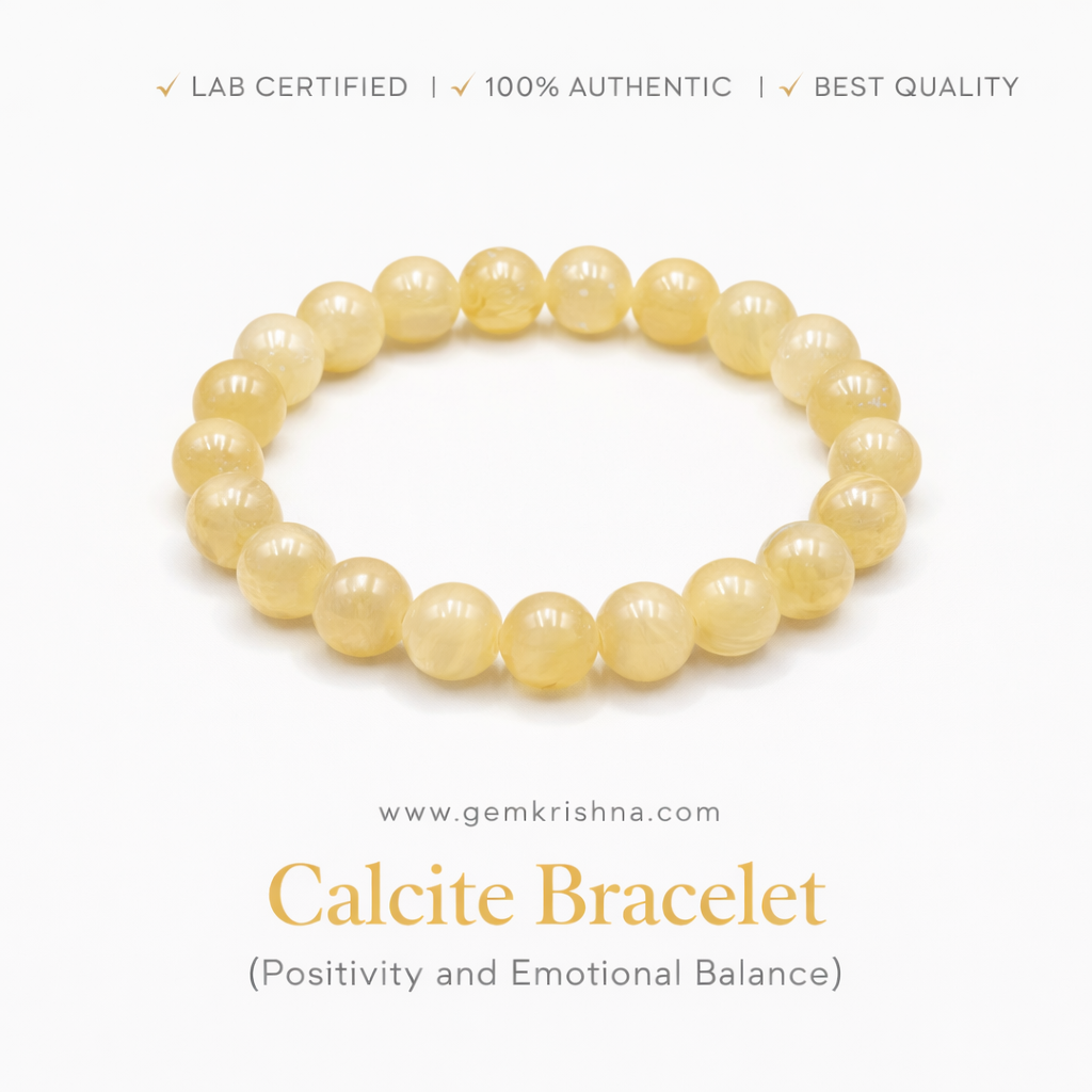 Calcite Bracelet (Positivity and Emotional Balance) premium GemKrishna product cover