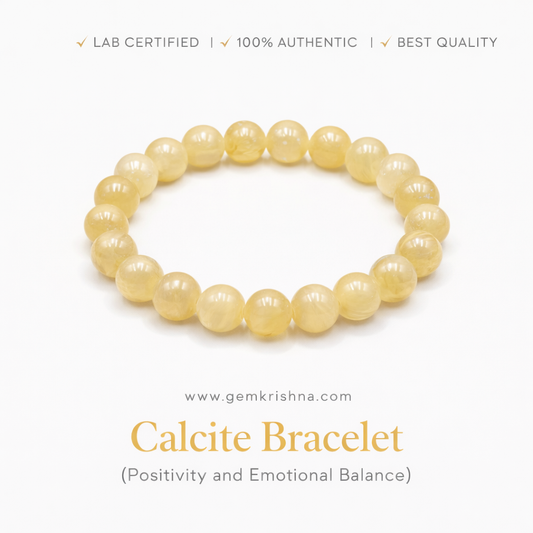 Calcite Bracelet (Positivity and Emotional Balance) premium GemKrishna product cover