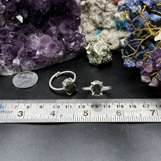 Natural Pyrite Ring (Adjustable)