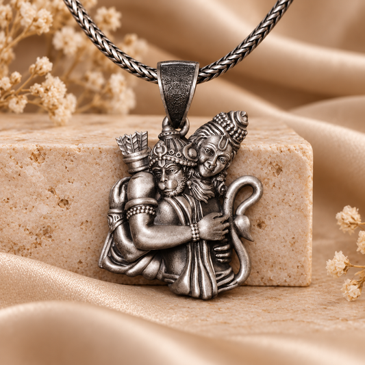 925 Silver Ram Hanuman Pendant – 11 g (Devotion & Strength)