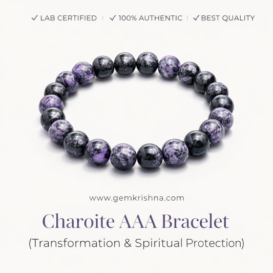 Charoite AAA Bracelet (Transformation & Spiritual Protection) premium GemKrishna product cover