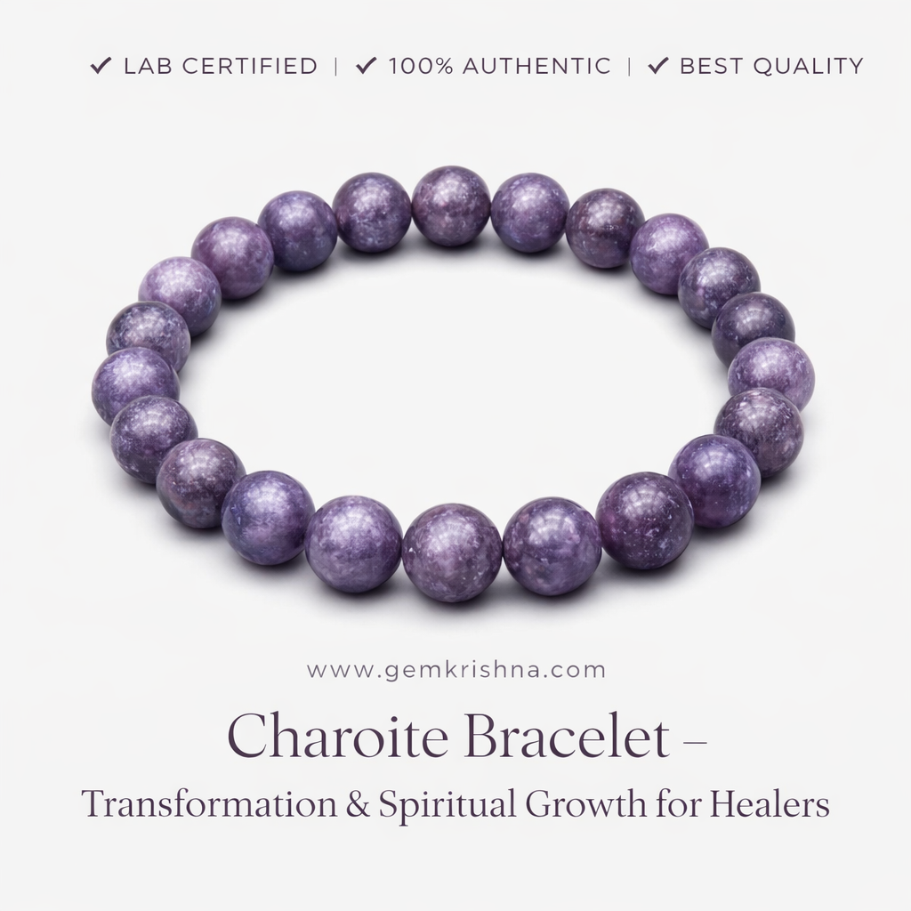 Charoite Bracelet – Transformation & Spiritual Growth for Healers premium GemKrishna product cover