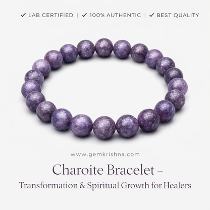 Charoite Bracelet – Transformation & Spiritual Growth for Healers premium GemKrishna product cover