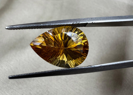 Natural Citrine  Pear Cut Stone  6.20 carat