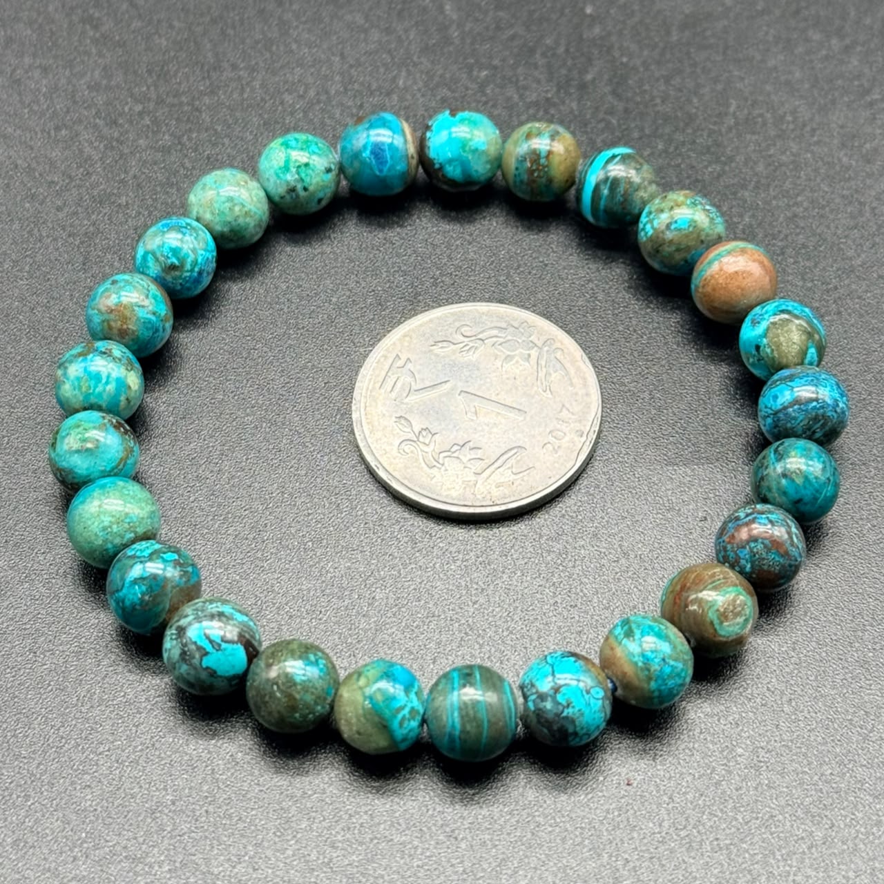 Chrysocolla Bracelet AAA (Communication & Emotional Balance)