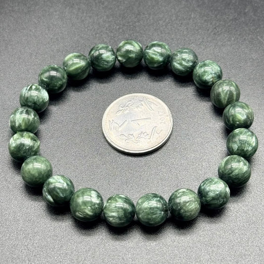 Seraphinite Bracelet AAA (Spiritual Growth & Inner Peace)