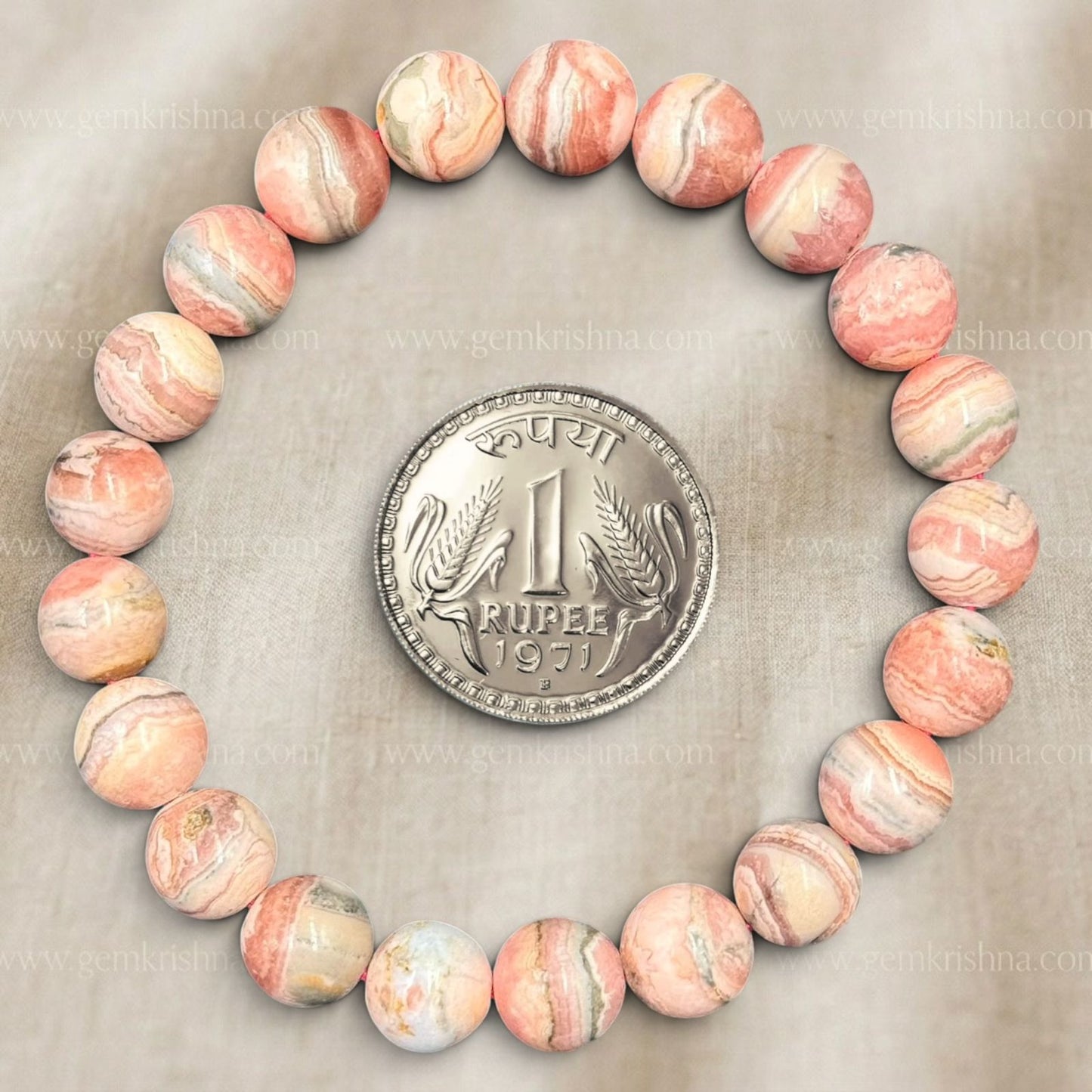 Rhodochrosite Bracelet (Love and Emotional Healing)