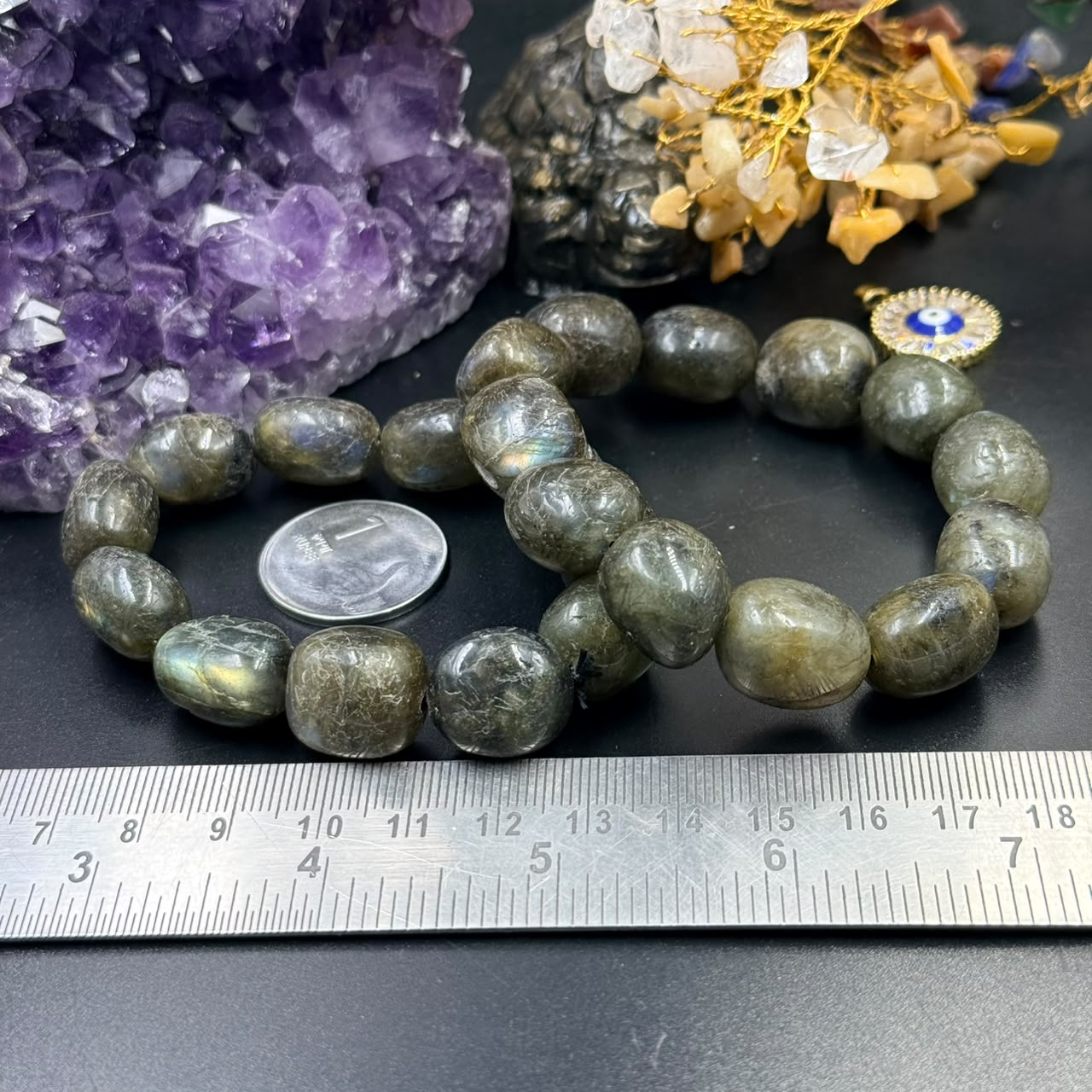 Labradorite Tumble Bracelet (Protection & Intuition)