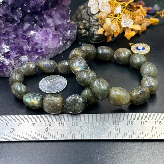 Labradorite Tumble Bracelet (Protection & Intuition)