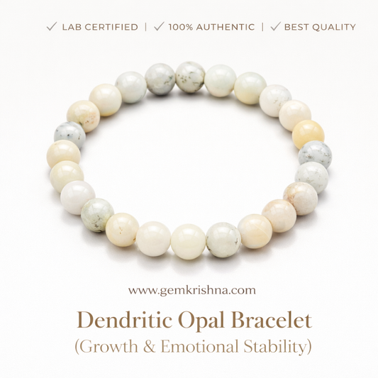 Dendritic Opal Bracelet (Growth & Emotional Stability) premium GemKrishna product cover