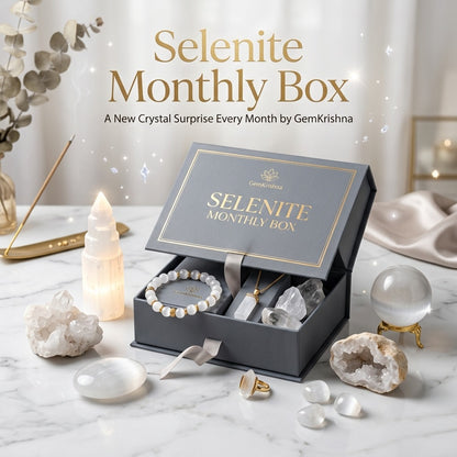 Selenite Monthly Box – Receive Crystal Gifts Every Month (Cleansing & Peace)