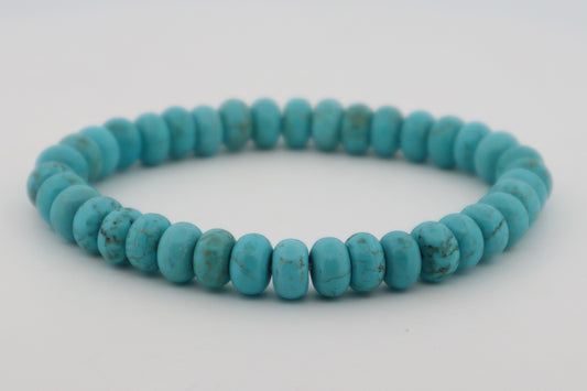 Dyed Magnesite Rondelle Beads Bracelet
