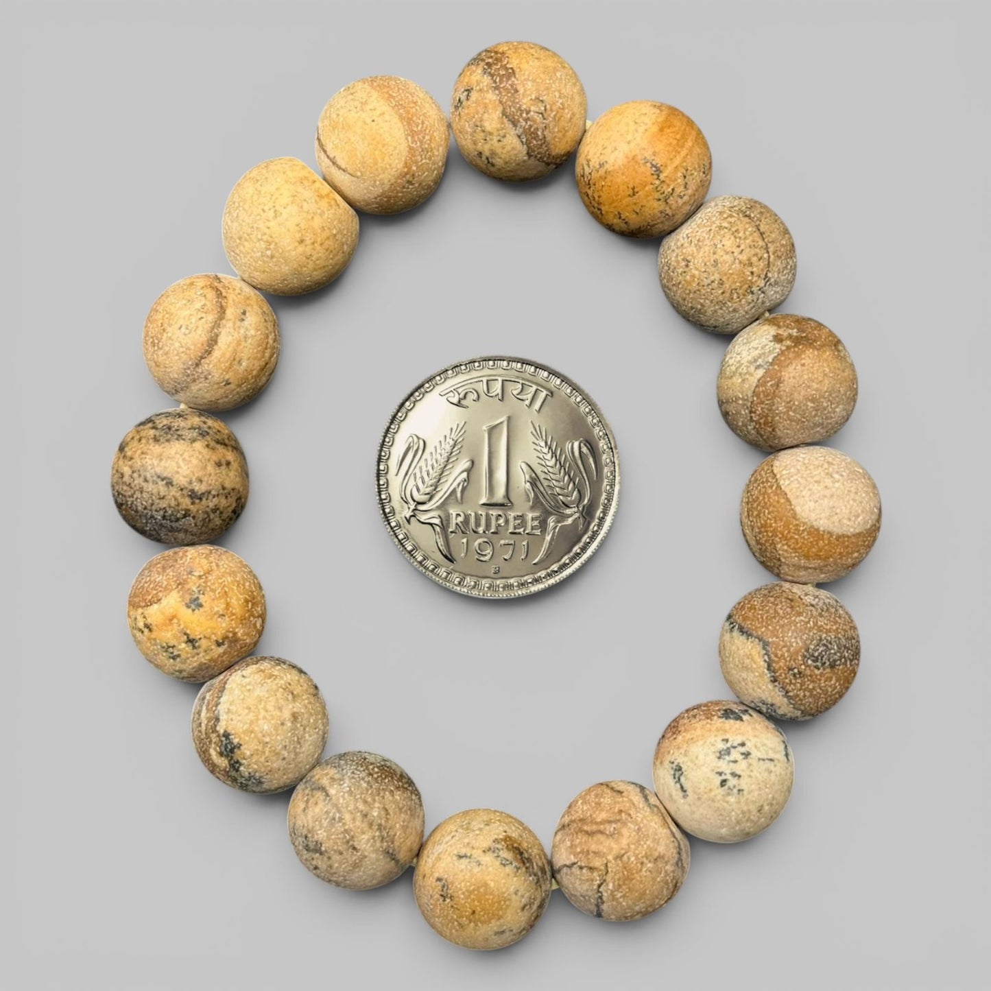 Picture Jasper Bracelet (Grounding and Inner Harmony)
