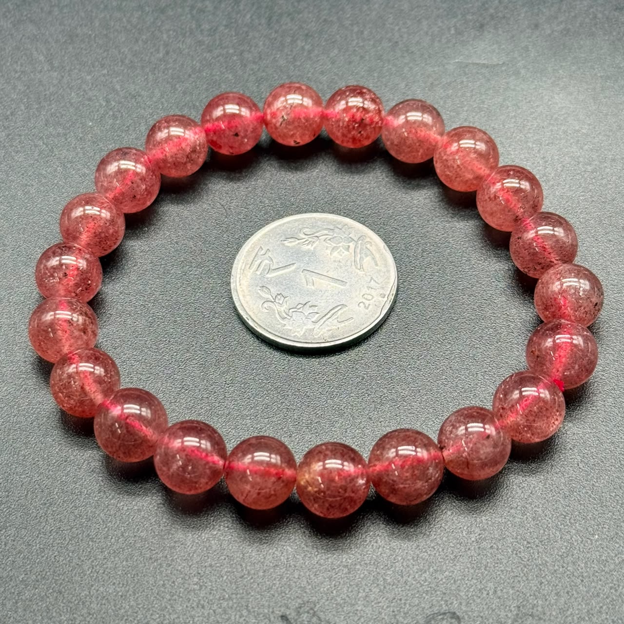 Strawberry Quartz AAA Bracelet (Love & Emotional Balance)
