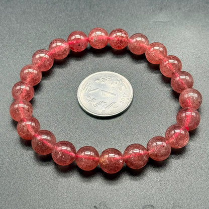 Strawberry Quartz AAA Bracelet (Love & Emotional Balance)