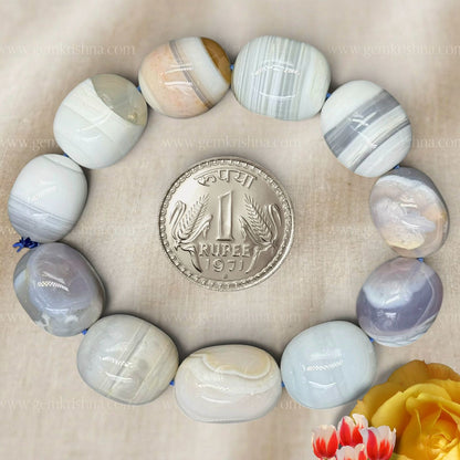 Banded Agate Tumble Bracelet (Stability and Protection)
