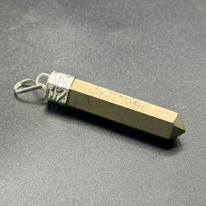 Pyrite Pencil Locket (Prosperity and Protection)