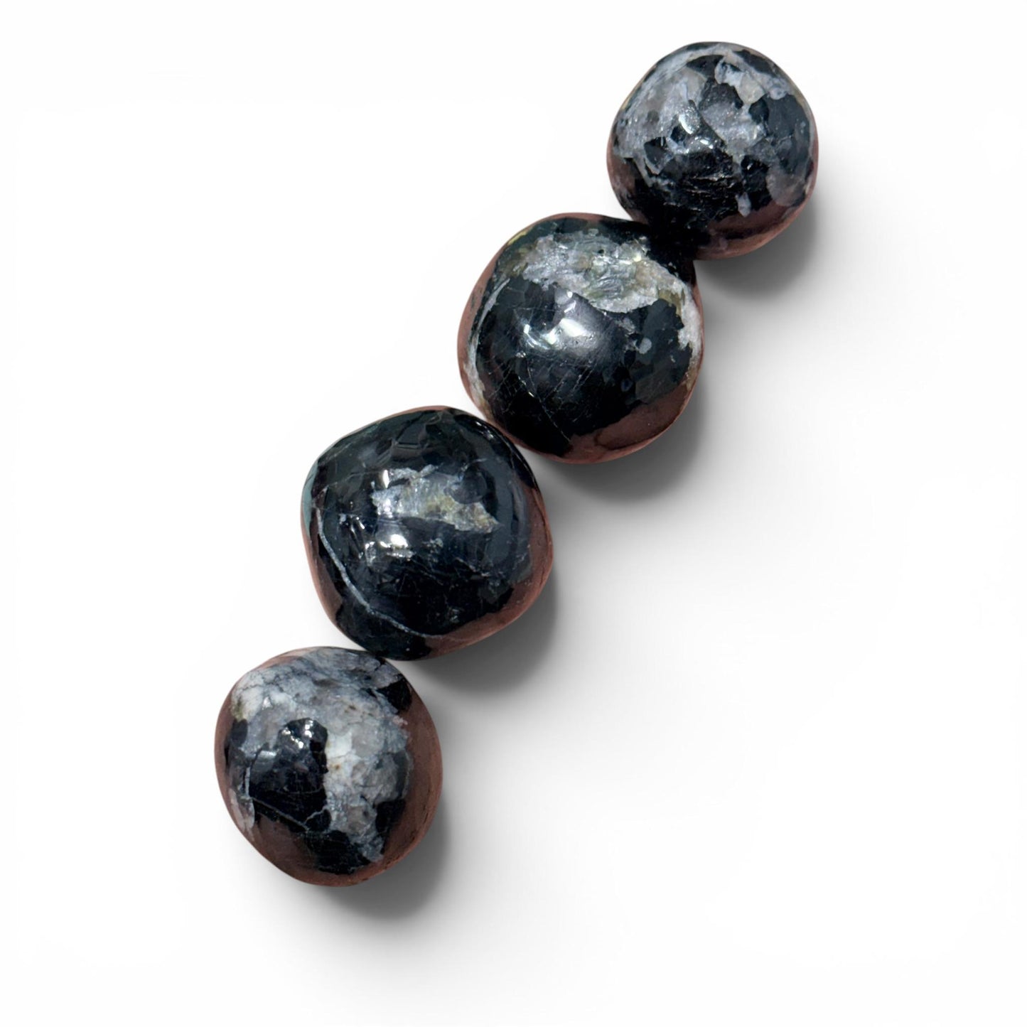 Black Tourmaline Free Form Semi Polished Ball (Protection and Grounding)