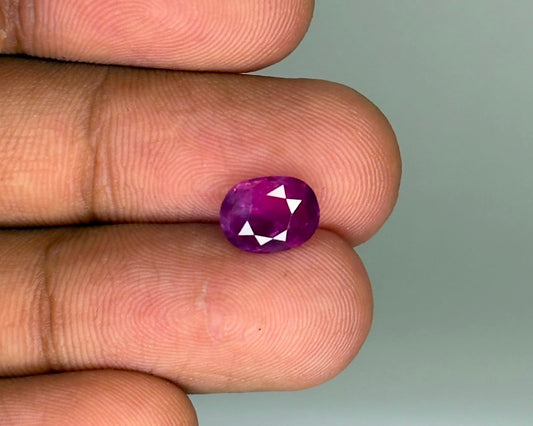 Natural Sri Lankan Ruby 2.46 Carat (No Heat) – 13829C30794 | GemKrishna