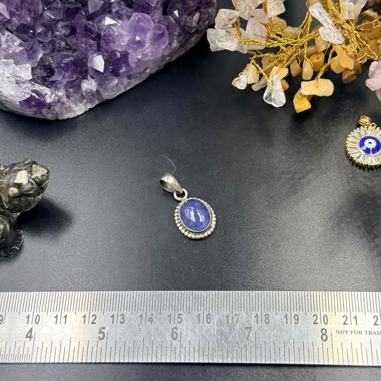 Tanzanite 925 Silver Locket (Intuition & Communication)