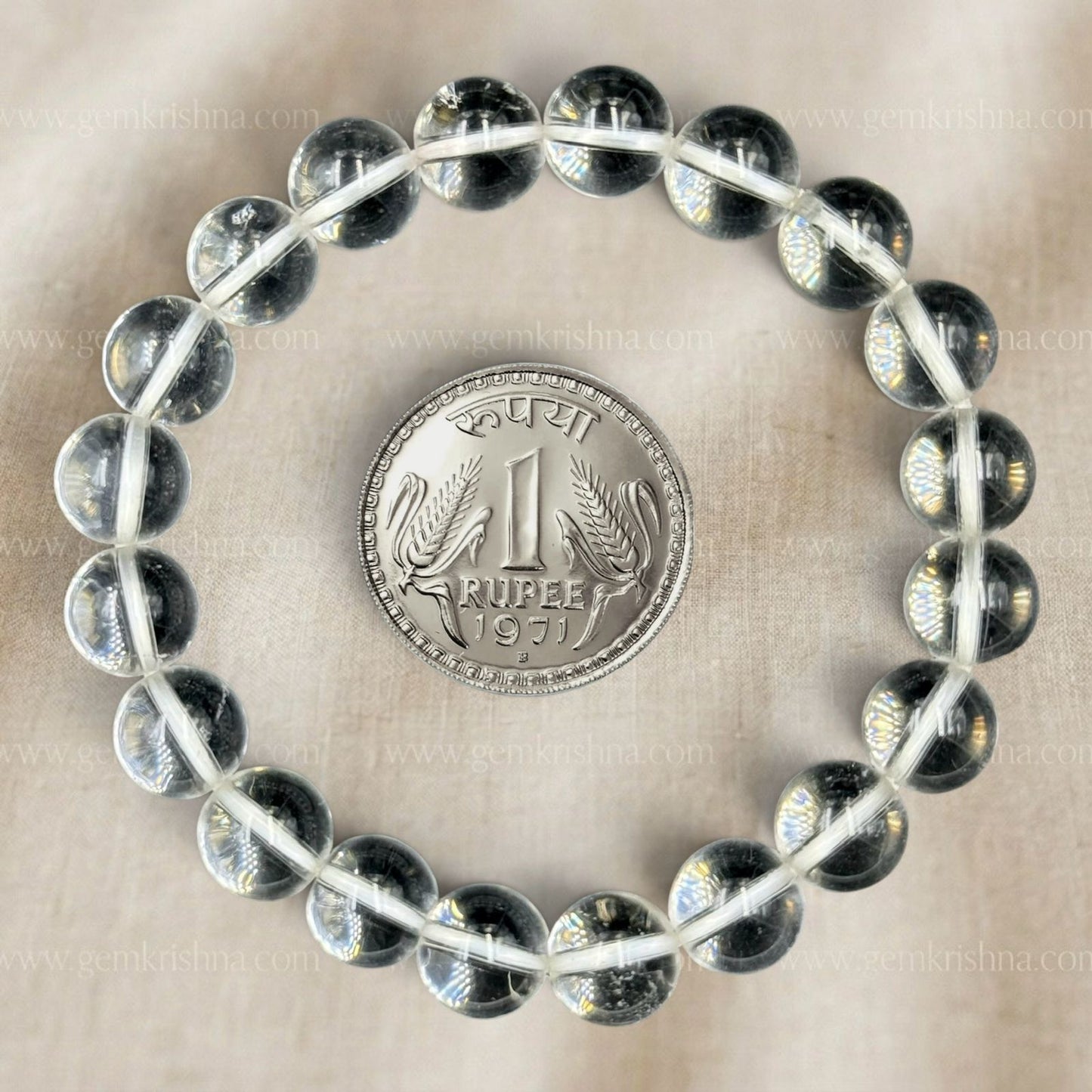 Clear Quartz Bracelet 8–8.50 mm (Clarity and Positive Energy)