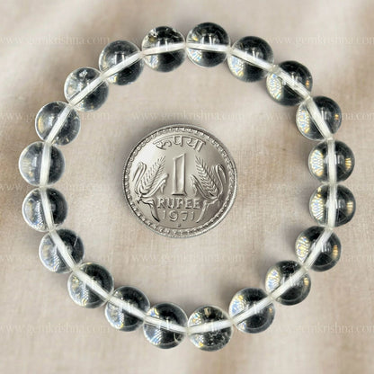 Clear Quartz Bracelet 8–8.50 mm (Clarity and Positive Energy)