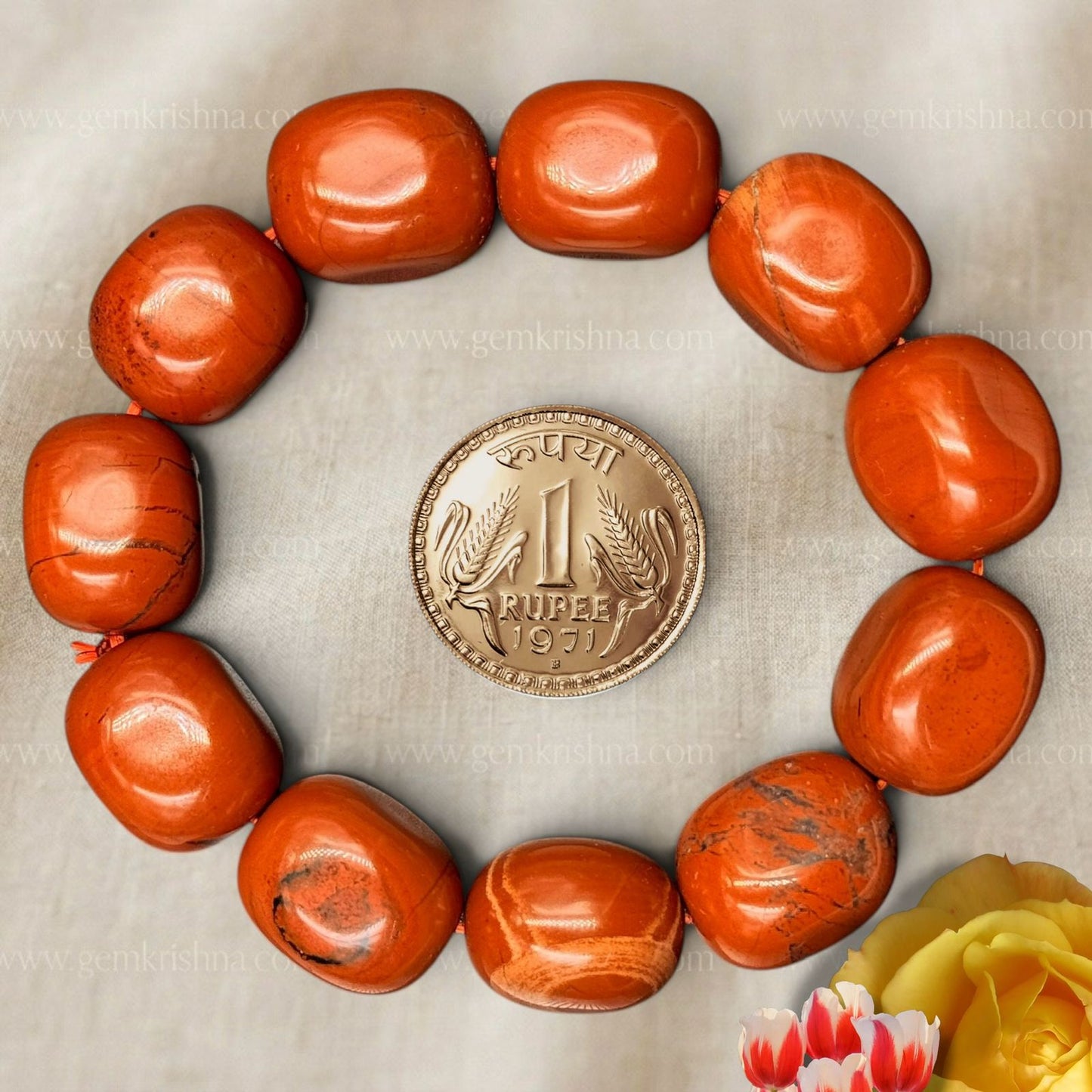 Red Jasper Tumble Bracelet (Strength and Stability)