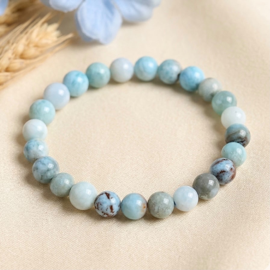 Larimar Bracelet (Calmness and Ocean Energy)