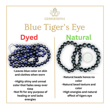 Blue Tiger Eye Bracelet (Focus and Protection)