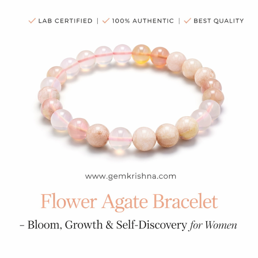 Flower Agate Bracelet – Bloom, Growth & Self-Discovery for Women premium GemKrishna product cover