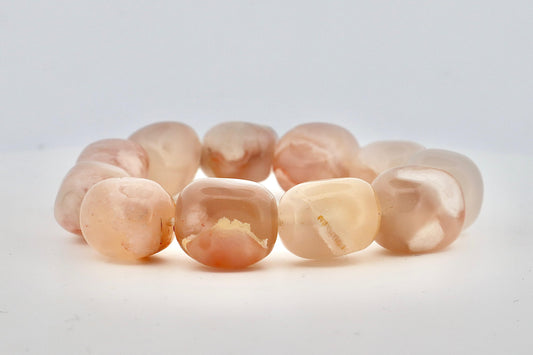 Flower Agate Tumble Bracelet (Growth, Healing & Emotional Harmony)