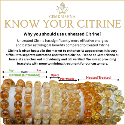 GemKrishna banner about natural citrine and bracelet quality