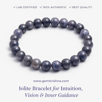 Iolite Bracelet for Intuition, Vision & Inner Guidance premium GemKrishna product cover