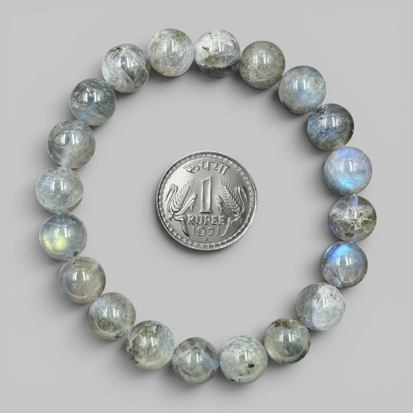 Labradorite Bracelet (Protection Intuition Crystal) - 10mm