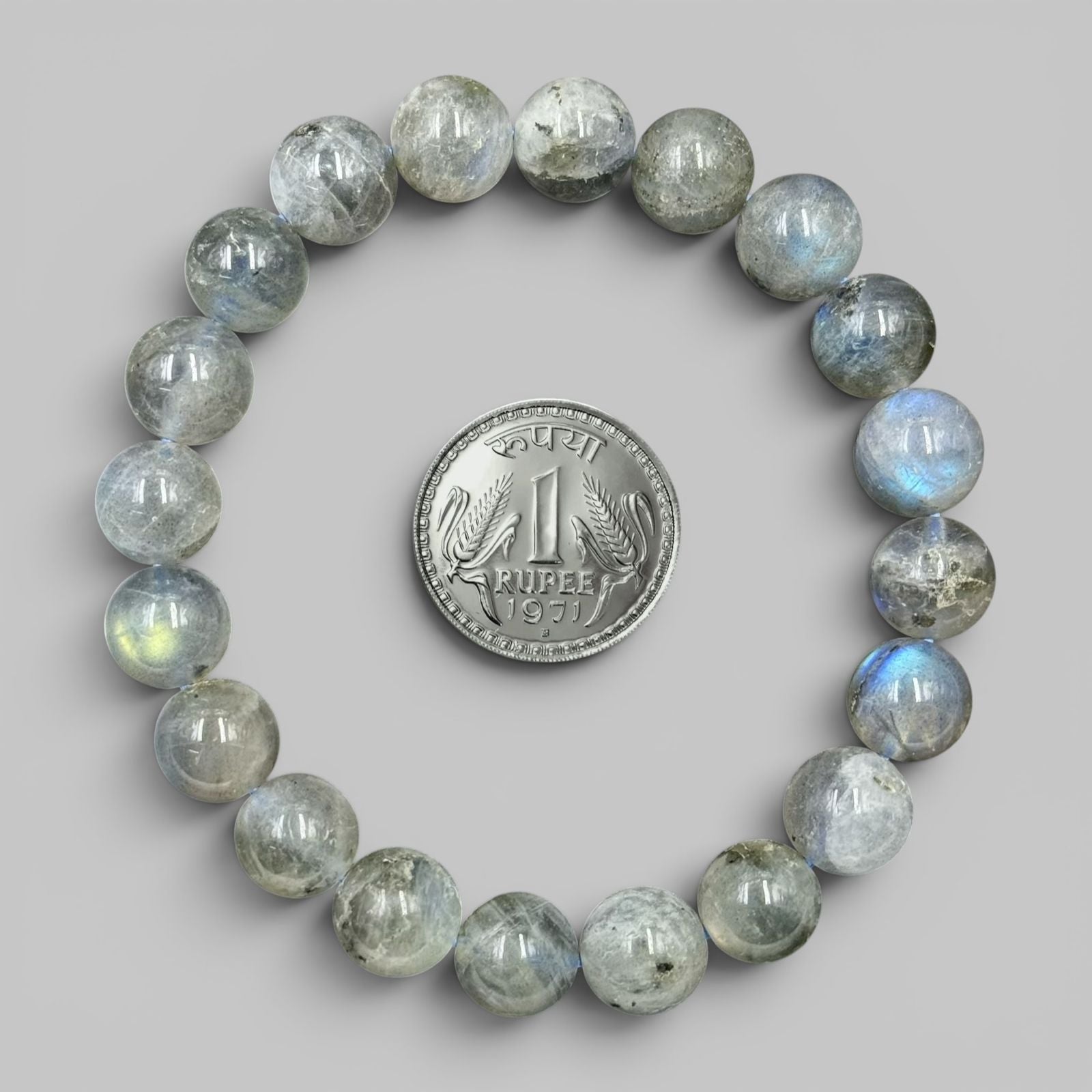 Labradorite Bracelet (Protection Intuition Crystal) - 10mm