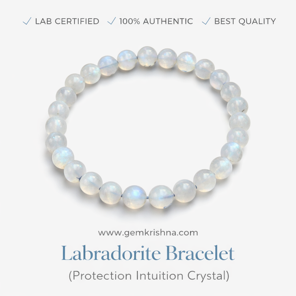 Labradorite Bracelet (Protection Intuition Crystal) premium GemKrishna product cover
