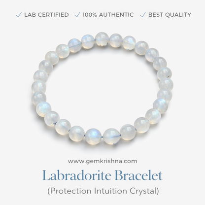 Labradorite Bracelet (Protection Intuition Crystal) premium GemKrishna product cover