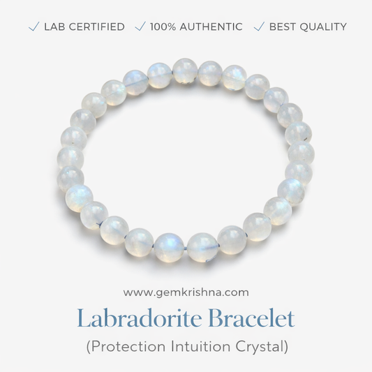 Labradorite Bracelet (Protection Intuition Crystal) premium GemKrishna product cover