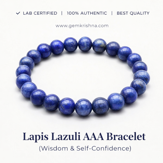 Lapis Lazuli AAA Bracelet (Wisdom & Self-Confidence) premium GemKrishna product cover