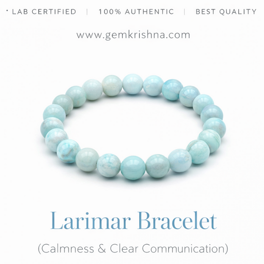 Larimar Bracelet (Calmness & Clear Communication) premium GemKrishna product cover