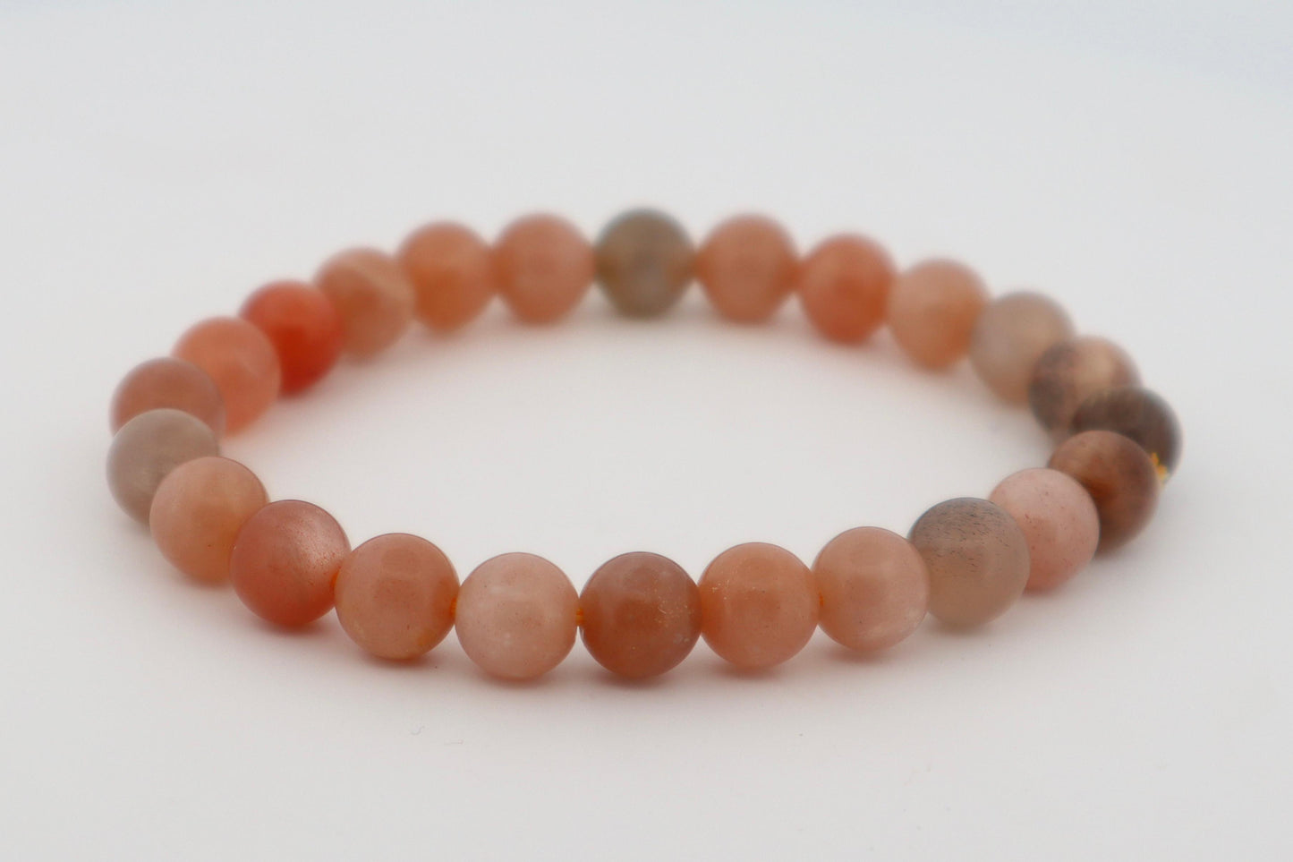 Peach Moonstone Bracelet – Emotional Healing, Feminine Energy & Intuition