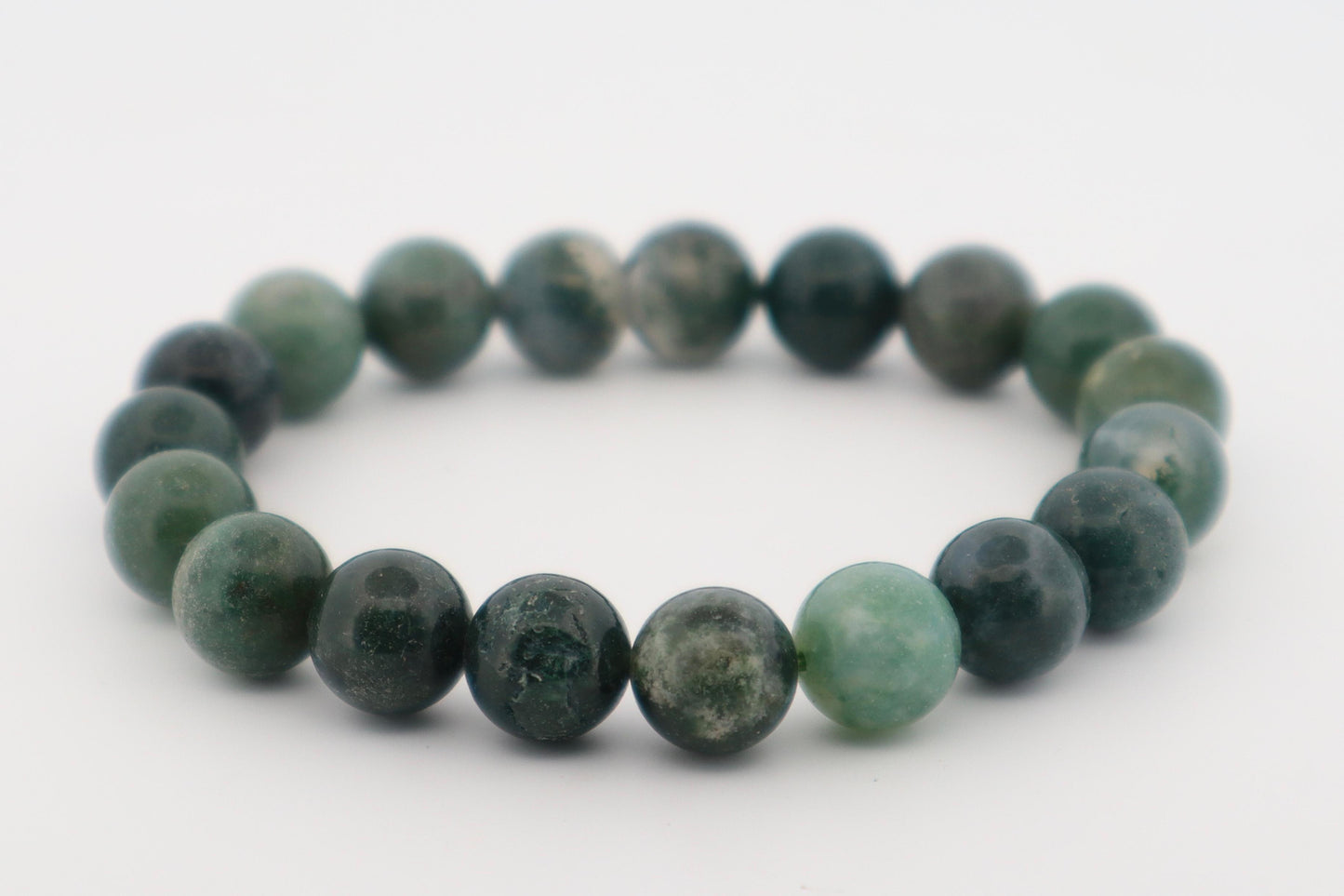 Moss Agate Bracelet – Growth, Grounding & Emotional Balance