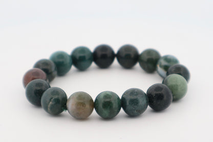 Moss Agate Bracelet – Growth, Grounding & Emotional Balance