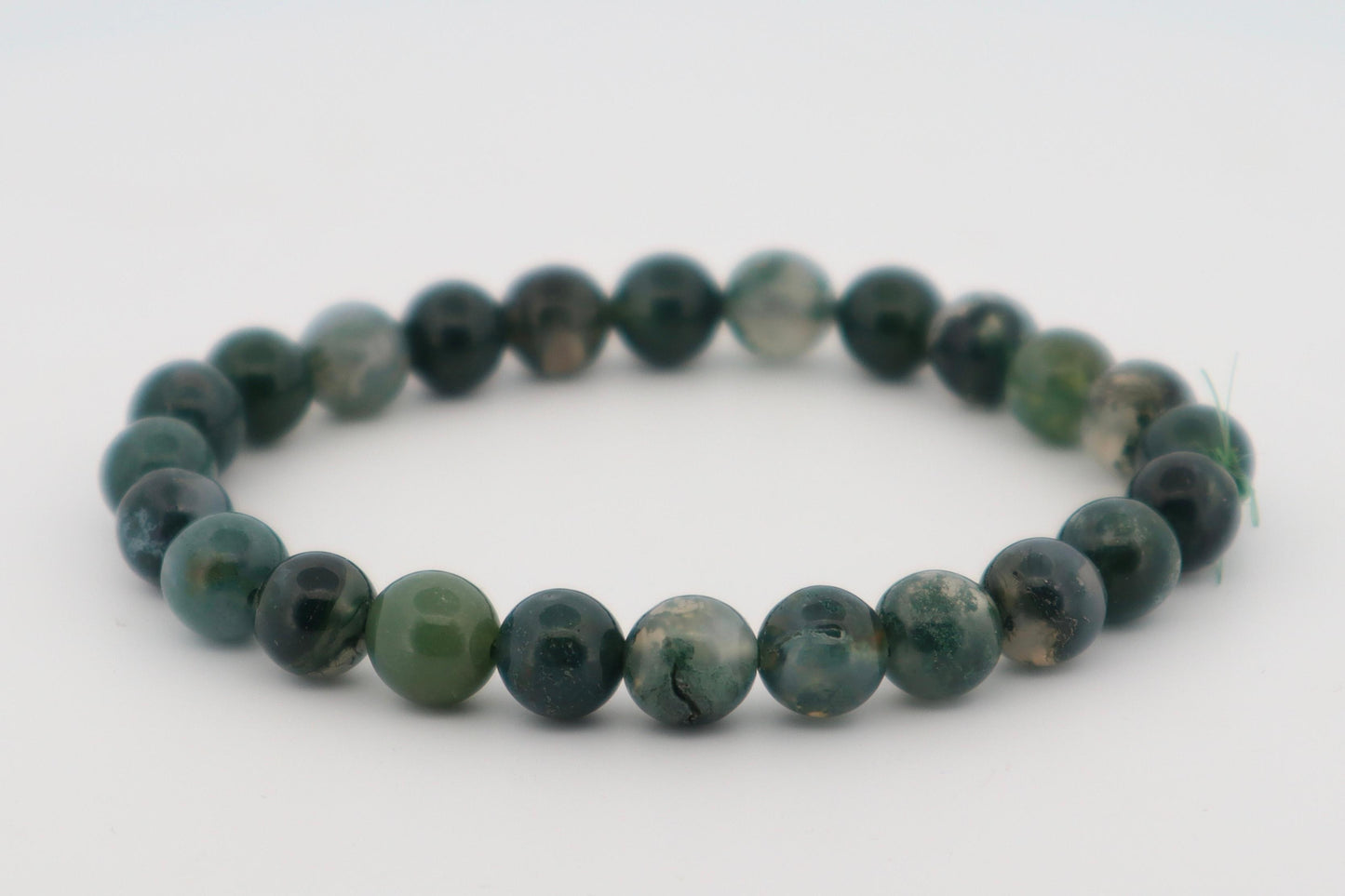 Moss Agate Bracelet – Growth, Grounding & Emotional Balance