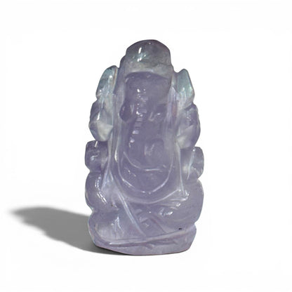 Natural Amethyst Ganesh Ji Carving Figure - GemKrishna