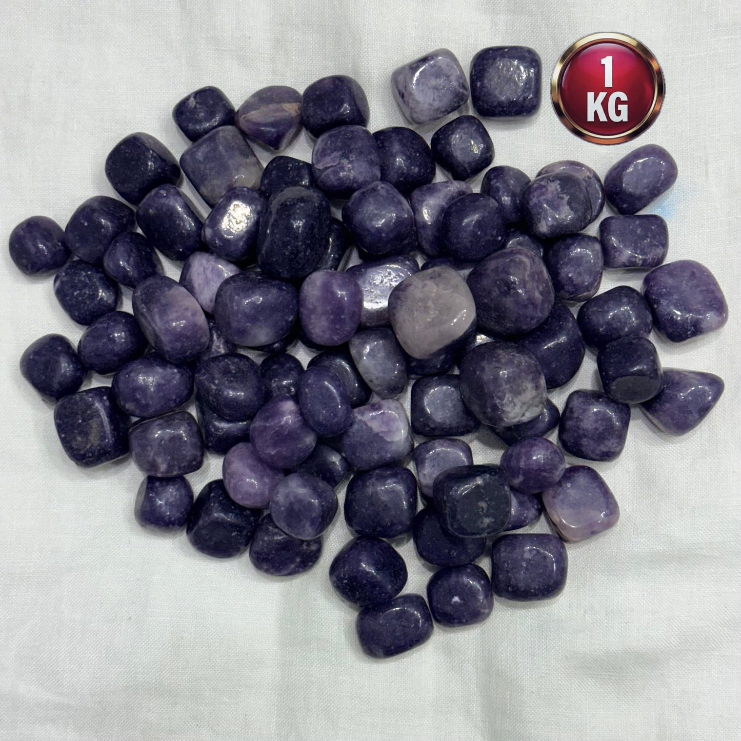 Natural Amethyst Tumble (Calmness and Peace) - GemKrishna