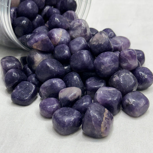 Natural Amethyst Tumble (Calmness and Peace) - GemKrishna